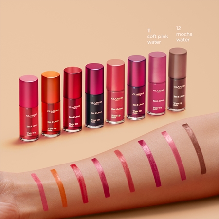 Clarins Water Lip Stain brillant à lèvres mat pour un effet naturel