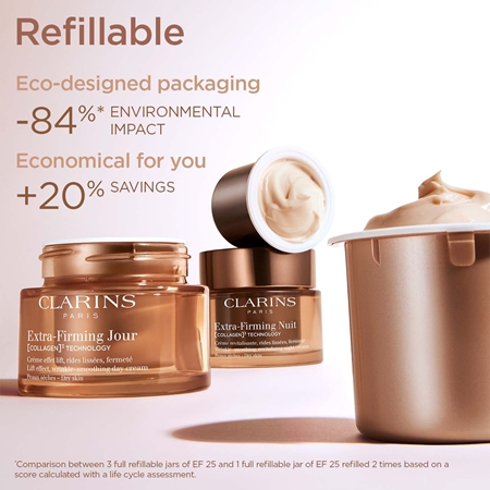 Clarins Extra-Firming Day Cream Refill crème lifting de jour anti-rides pour peaux sèches