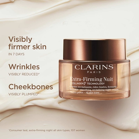 Clarins Extra-Firming Night Cream Refill crème de nuit liftante anti-rides pour tous types de peau