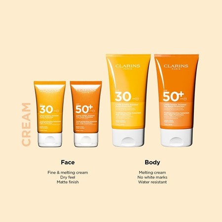 Clarins Sun Body Cream SPF50+ crème solaire SPF 50+