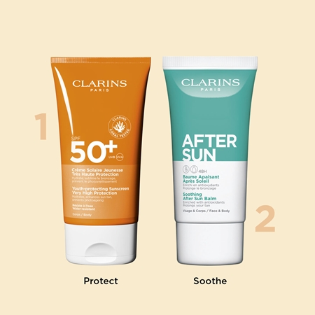 Clarins Sun Body Cream SPF50+ слънцезащитен крем SPF 50+