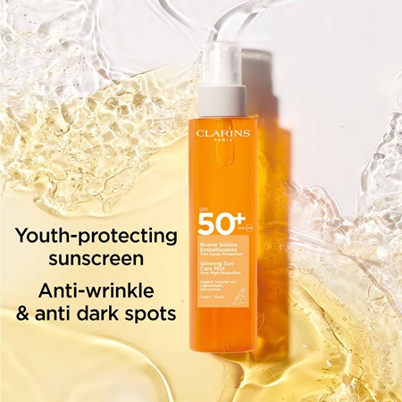 Clarins Sun Body Mist SPF50+ brume solaire en spray corps