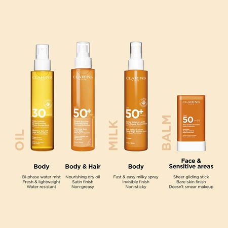 Clarins Sun Body Mist SPF50+ brume solaire en spray corps