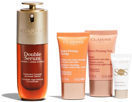 Clarins Double Serum & Extra Firming Collection Dāvanu komplekts nobriedušajai ādai Luminosity