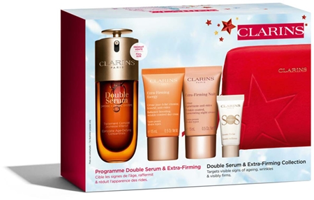 Clarins Double Serum & Extra Firming Collection Dāvanu komplekts nobriedušajai ādai Luminosity