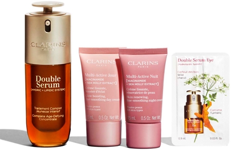 Clarins Double Serum & Multi-Active coffret para todos os tipos de pele