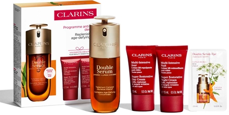 Clarins Double Serum & Super Restorative Set dárková sada pro zralou pleť