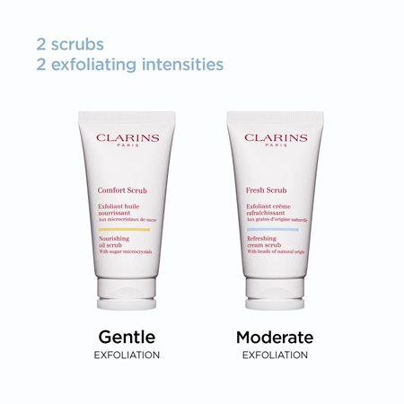 Clarins Fresh Scrub Refreshing Cream Scrub gommage crème pour nourrir la peau et préserver son hydratation naturelle