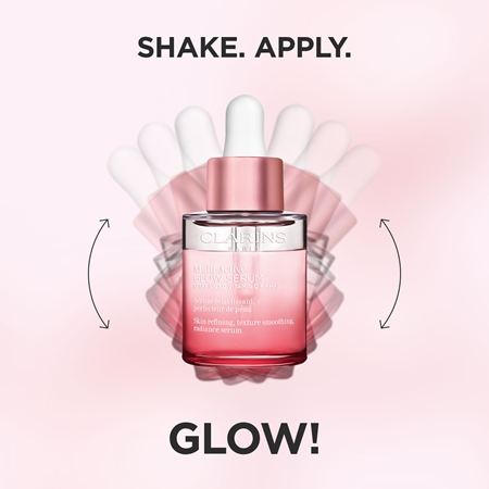 Clarins Multi-Active Glow Serum ser cu efect iluminator cu efect de netezire