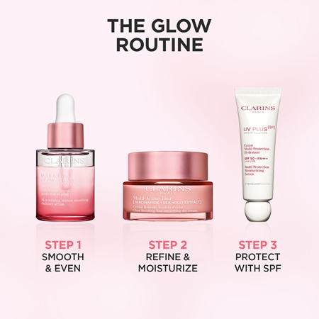 Clarins Multi-Active Glow Serum ser cu efect iluminator cu efect de netezire