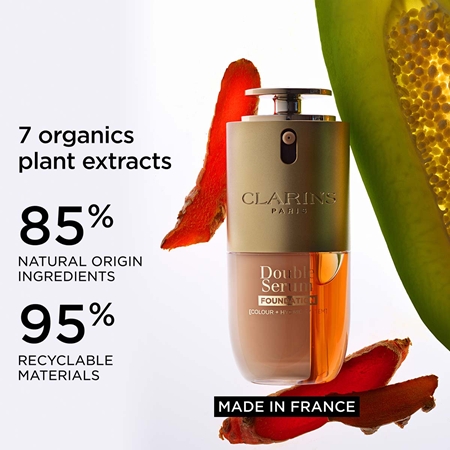 Clarins Double Serum Foundation омолоджуючий та освітлюючий