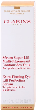 Clarins Extra-Firming Eye Lift Perfecting Serum Foryngende øjenbehandling til at behandle hævelser og mørke rande