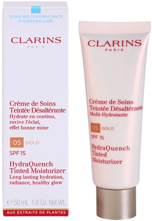 Clarins HydraQuench Tinted Moisturizer lekki krem tonujący o działaniu nawilżającym SPF 15