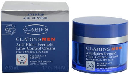 Clarins Men Line-Control Balm συσφικτική αντιρυτιδική κρέμα για ξηρή επιδερμίδα