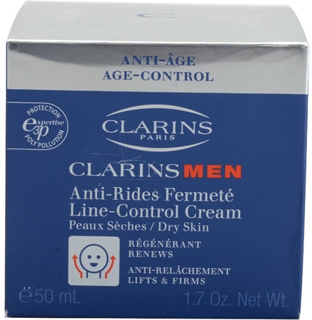 Clarins Men Line-Control Balm συσφικτική αντιρυτιδική κρέμα για ξηρή επιδερμίδα