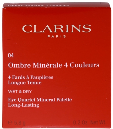 Clarins Eye Make-Up Ombre Minérale sombras de ojos de larga duración con espejo y aplicador