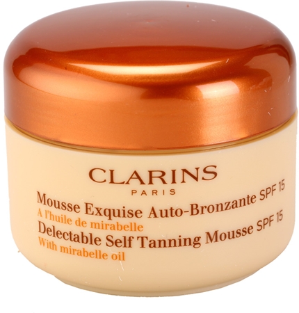 Clarins Sun Self-Tanners Delectable Self Tanning Mousse with Mirabelle Oil SPF 15