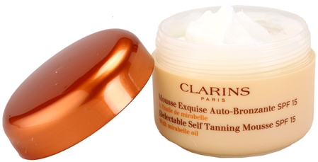 Clarins Sun Self-Tanners Delectable Self Tanning Mousse with Mirabelle Oil SPF 15