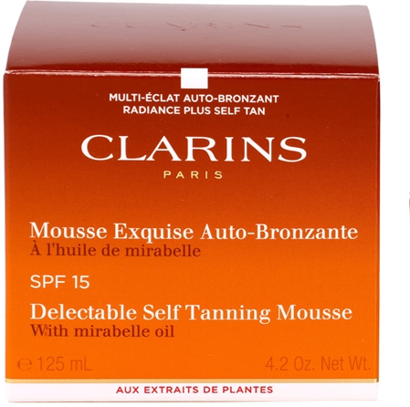 Clarins Sun Self-Tanners Delectable Self Tanning Mousse with Mirabelle Oil SPF 15
