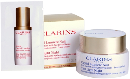 Clarins Vital Light Night Revitalizing Anti-Ageing Comfort Cream for Dry Skin