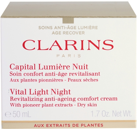 Clarins Vital Light Night Revitalizing Anti-Ageing Comfort Cream for Dry Skin