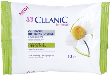 Cleanic Intimate Intimate Cleansing Wipes With Chamomile