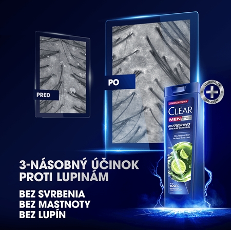 Clear Refreshing Grease šampón