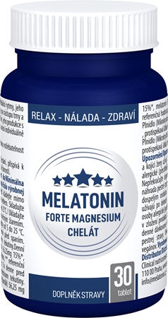 Clinical Melatonin Forte Magnesium chelát tablety na podporu zdravia nervovej sústavy