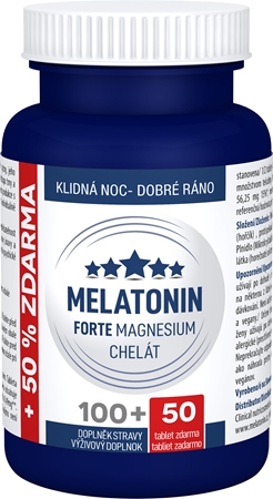 Clinical Melatonin Forte Magnesium chelát tablety pro podporu zdraví nervové soustavy