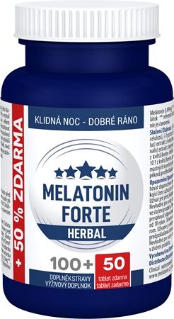 Clinical Melatonin Forte Herbal tablety pre pokojný spánok