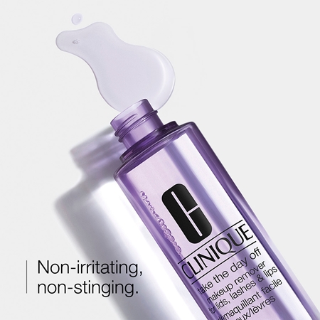 Clinique Take The Day Off™ Makeup Remover For Lids, Lashes & Lips două faze pentru îndepărtarea machiajului de pe ochi și buze