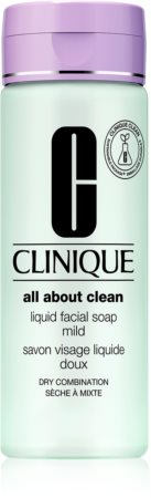 Clinique Liquid Facial Soap Mild tekuté mýdlo pro suchou a smíšenou pleť