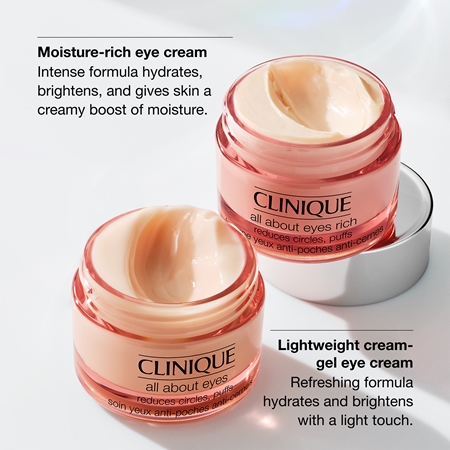 Clinique All About Eyes™ Rich kosteuttava silmänympärysvoide turvotuksen ja tummien silmänalusten ehkäisyyn