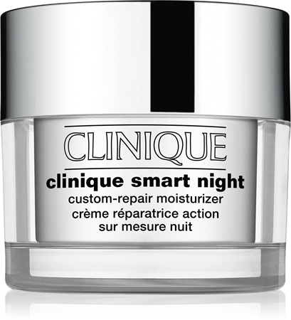 Clinique Smart Night™ Custom-Repair Moisturizer drėkinamasis kremas nuo raukšlių mišriai ir riebiai odai