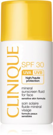 Clinique Sun SPF 30 Mineral Sunscreen Fluid for Face fluido mineral com filtro solar para o rosto SPF 30