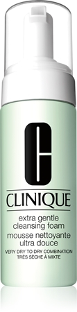 Clinique Extra Gentle Cleansing Foam espuma de limpeza suave para pele seca a muito seca