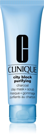 Clinique City Block™ Purifying Charcoal Clay Mask + Scrub Dybderensende ansigtsmaske