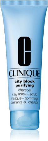 Clinique City Block™ Purifying Charcoal Clay Mask + Scrub masca pentru curatare profunda