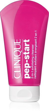 Clinique Pep-Start™ 2-in-1 Exfoliating Cleanser čistilni piling gel 2 v 1