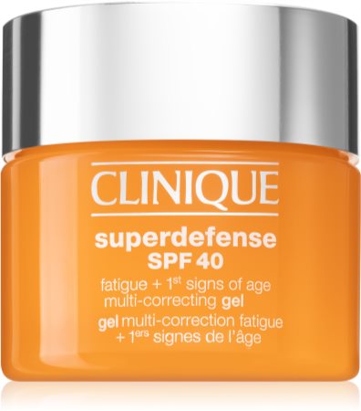 Clinique Superdefense™ SPF 40 Fatigue + 1st Signs of Age Multi Correcting Gel Creme gegen erste Zeichen von Hautalterung für alle Hauttypen