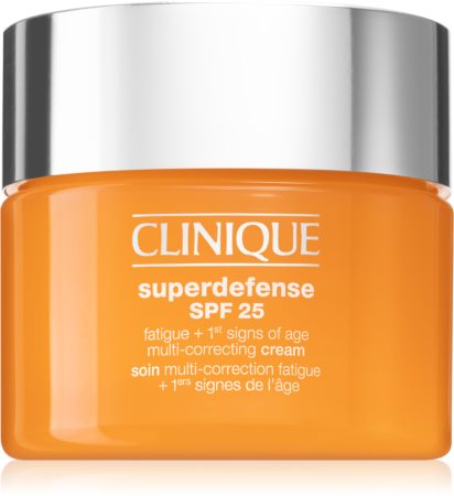 Clinique Superdefense™ SPF 25 Fatigue + 1st Signs Of Age Multi-Correcting Cream moisturiser for the first signs of ageing for dry and combination skin