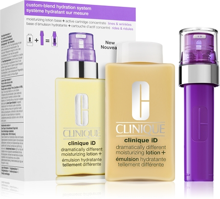 Clinique iD™ Dramatically Different™ Moisturizing Lotion + Active Cartridge Concentrate for Lines & Wrinkles комплект (против бръчки)
