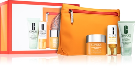 Clinique Superdefense™ SPF 25 Fatigue + 1st Signs Of Age Multi-Correcting Cream set(para pieles grasas y mixtas)