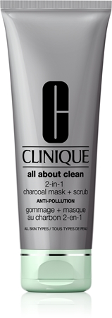 Clinique All About Clean 2-in-1 Charcoal Mask + Scrub masque purifiant visage
