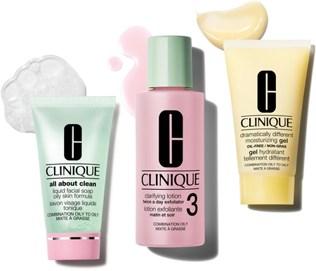 Clinique 3-Step Skin Care Kit Skin Type 3 dovanų rinkinys riebiai 