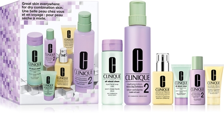 Clinique Skincare Set 3-Step Skincare Set For Dry Skin ajándékszett száraz bőrre