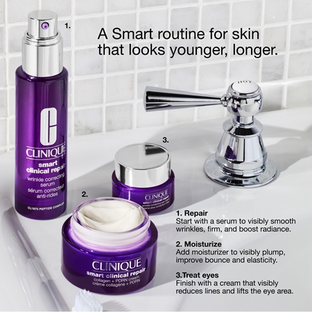 Clinique Smart Clinical™ Repair Collagen + PDRN Cream leichte Creme gegen Falten