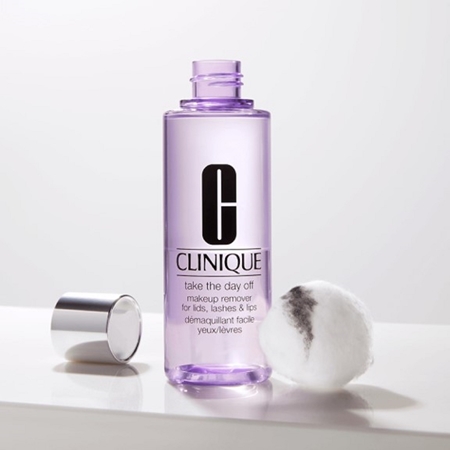 Clinique Take The Day Off™ Makeup Remover For Lids, Lashes & Lips două faze pentru îndepărtarea machiajului de pe ochi și buze