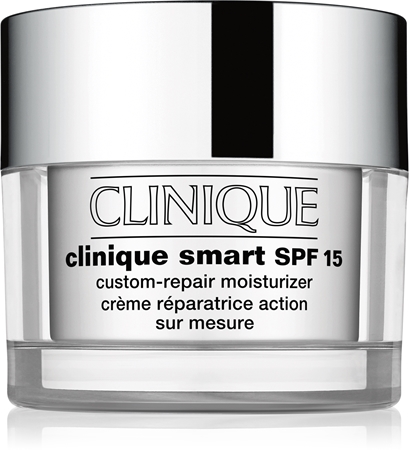Clinique Clinique Smart™ SPF 15 Custom-Repair Moisturizer nappali ránctalanító krém a száraz és nagyon száraz bőrre