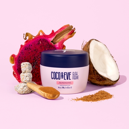 Coco & Eve Glow Figure Bali Buffing Sugar Mjukgörande sockerskrubb
